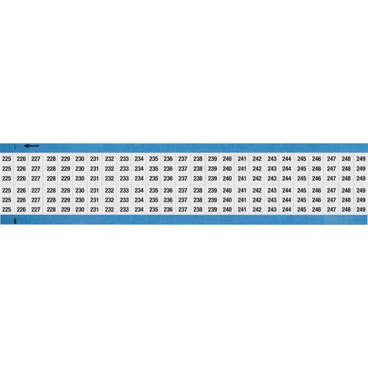 Wire Marker 0.75in H x 0.36in W, 225-249