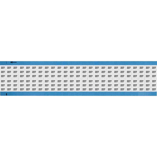 Wire Marker 0.75in H x 0.36in W, 227