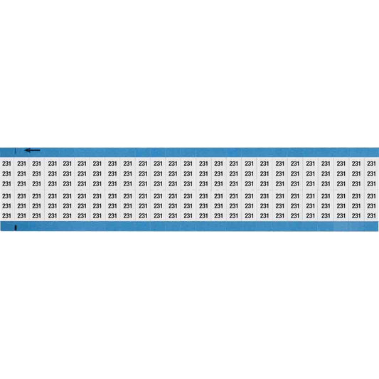 Wire Marker 0.75in H x 0.36in W, 231