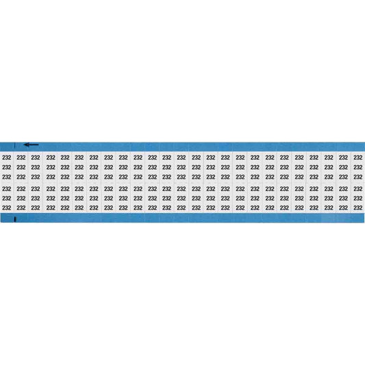 Wire Marker 0.75in H x 0.36in W, 232