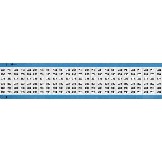 Wire Marker 0.75in H x 0.36in W, 233