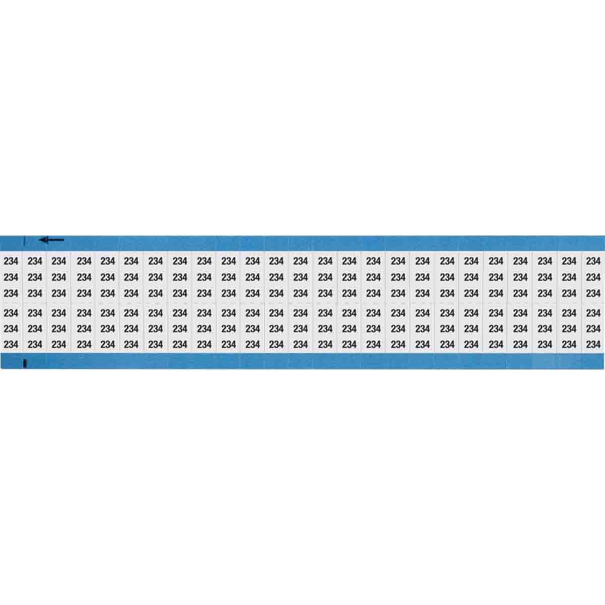 Wire Marker 0.75in H x 0.36in W, 234