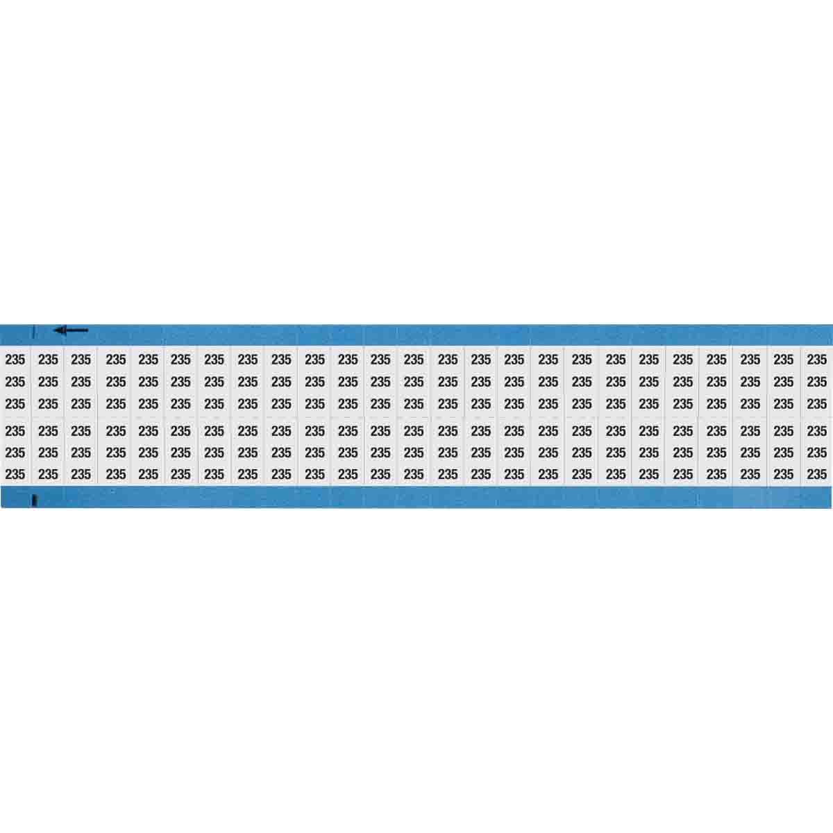 Wire Marker 0.75in H x 0.36in W, 235