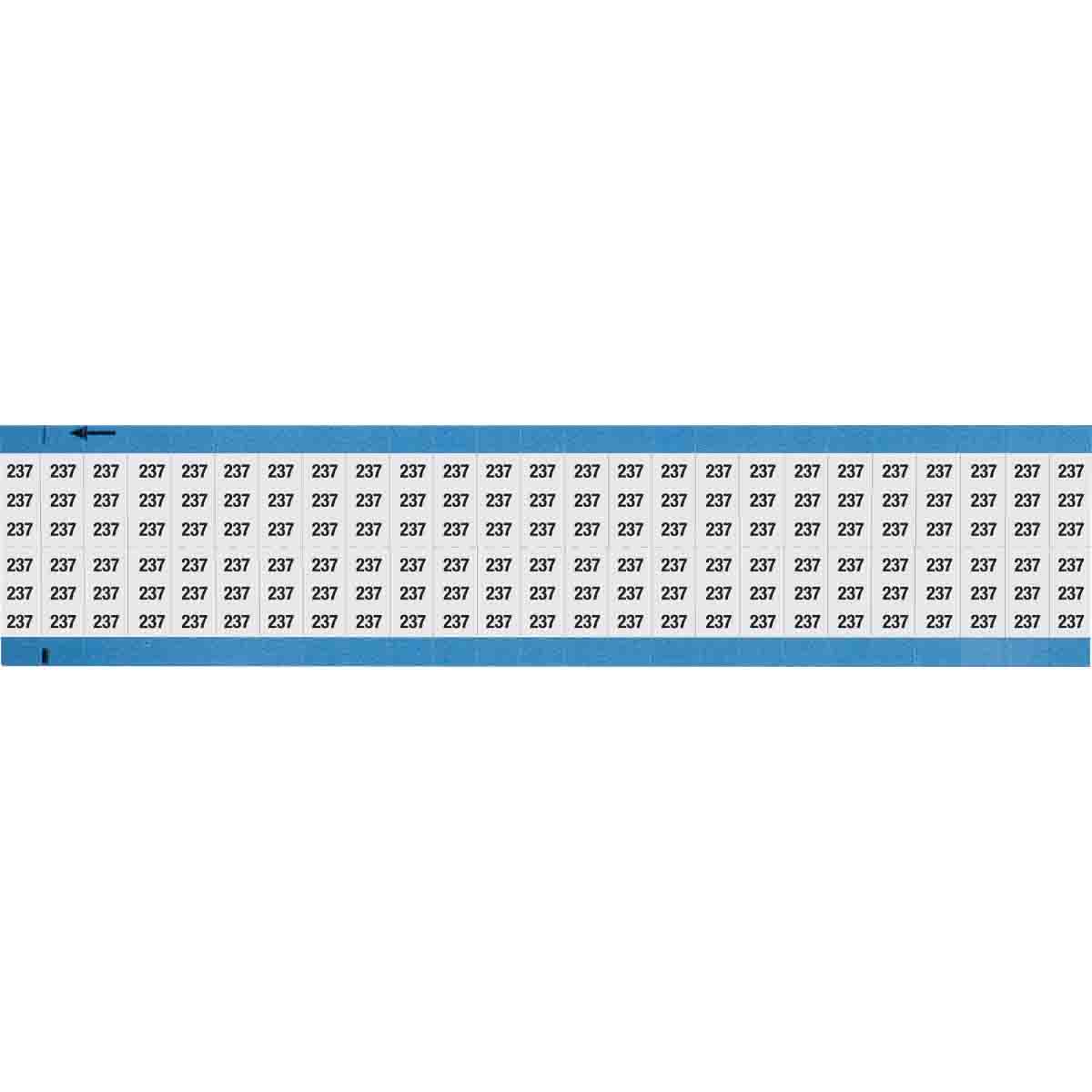 Wire Marker 0.75in H x 0.36in W, 237