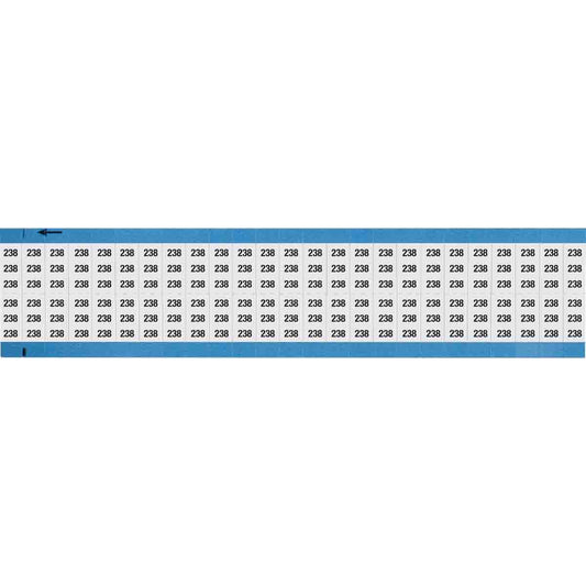 Wire Marker 0.75in H x 0.36in W, 238