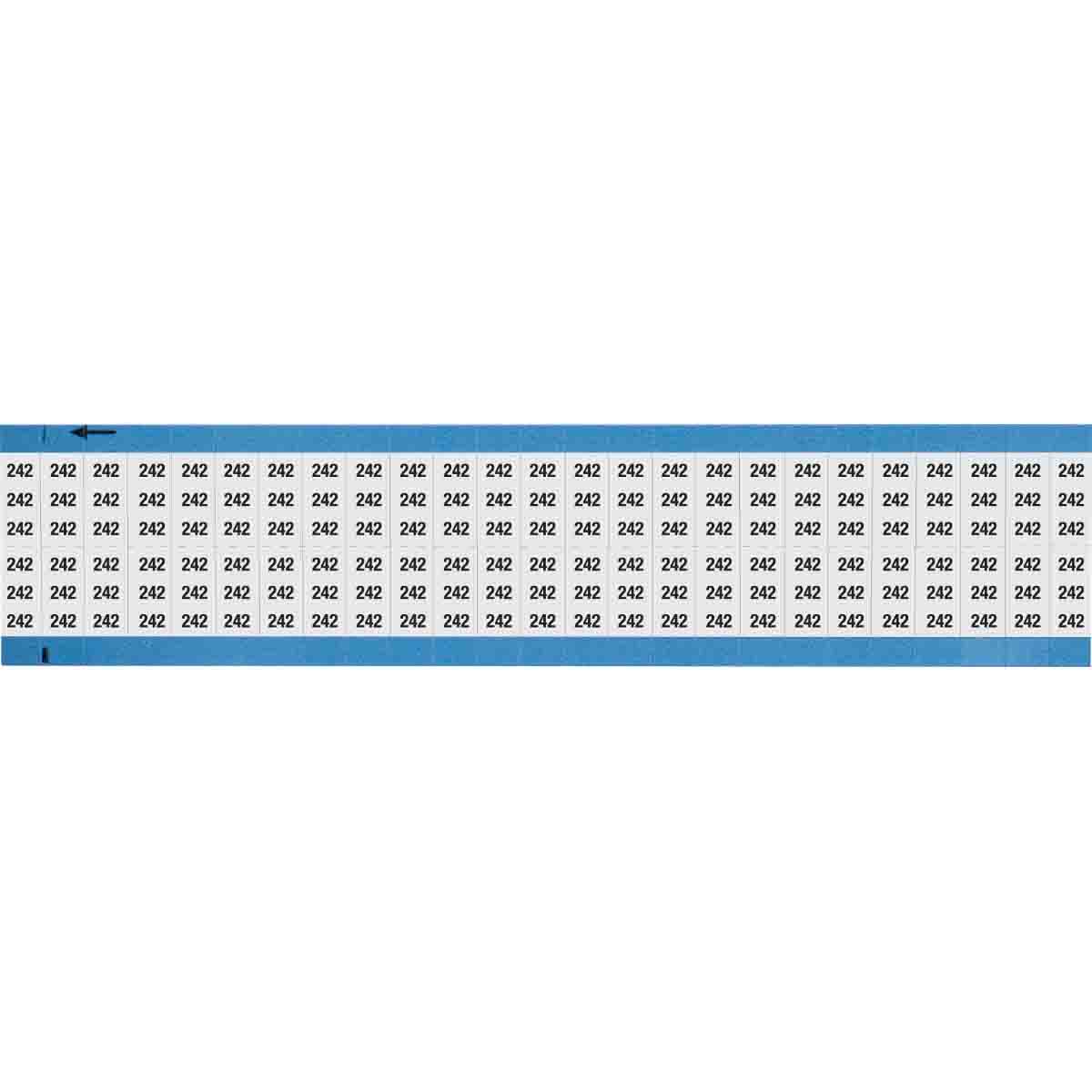 Wire Marker 0.75in H x 0.36in W, 242