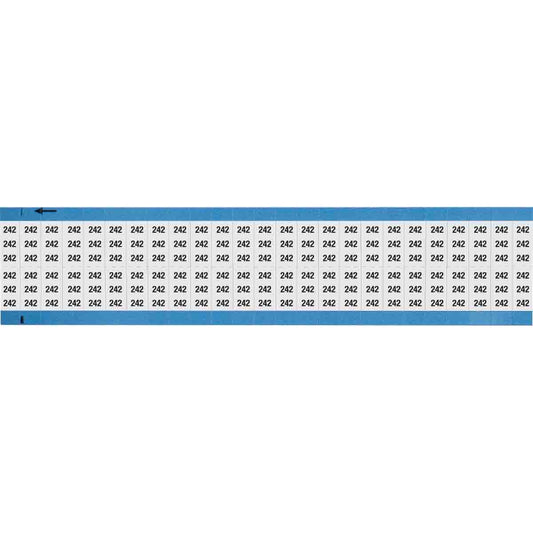 Wire Marker 0.75in H x 0.36in W, 242