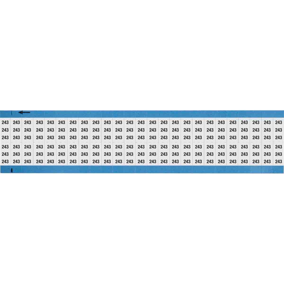 Wire Marker 0.75in H x 0.36in W, 243