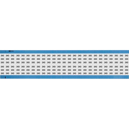 Wire Marker 0.75in H x 0.36in W, 243