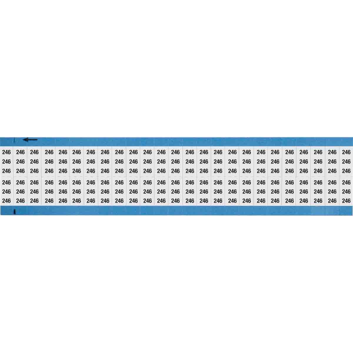 Wire Marker 0.75in H x 0.36in W, 246