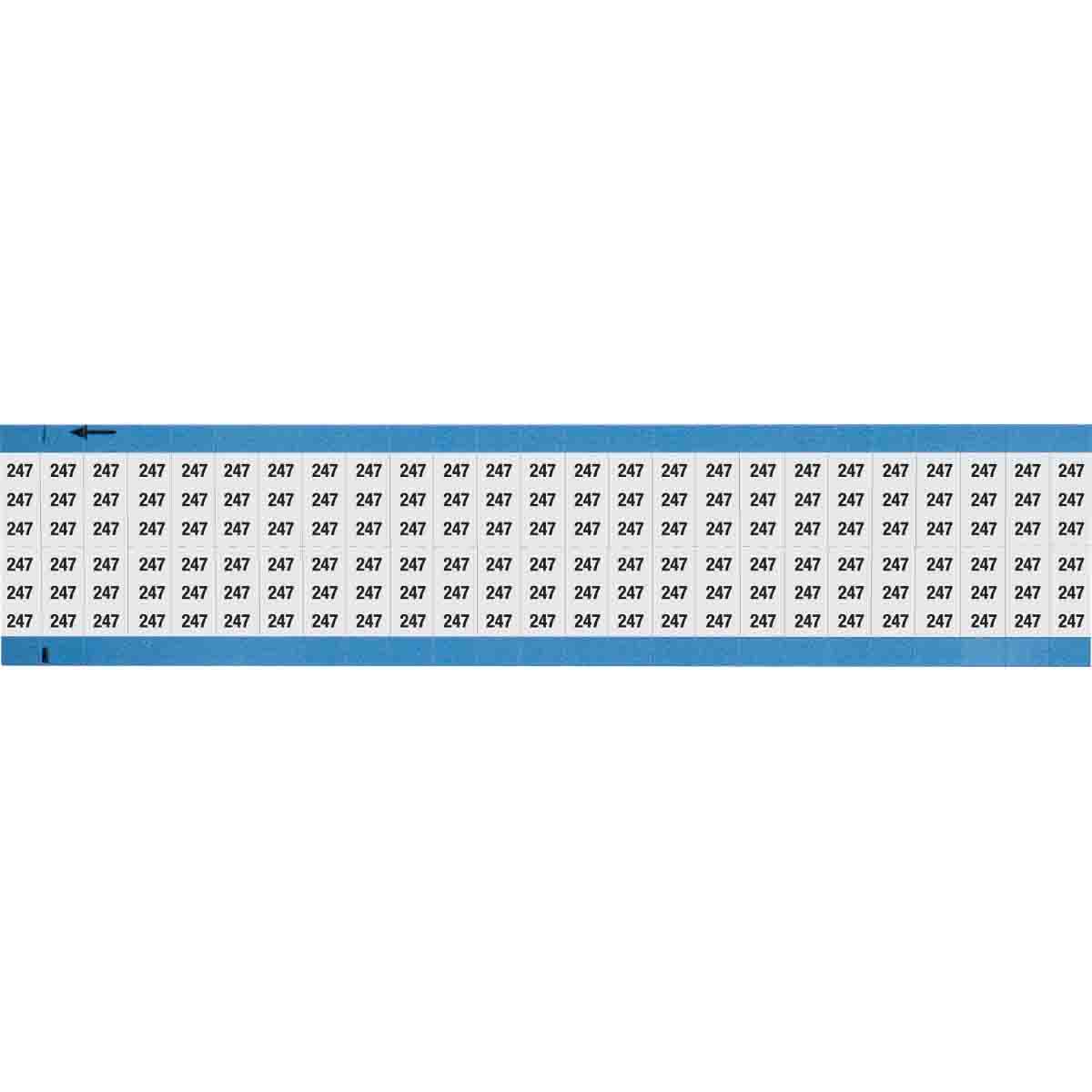 Wire Marker 0.75in H x 0.36in W, 247