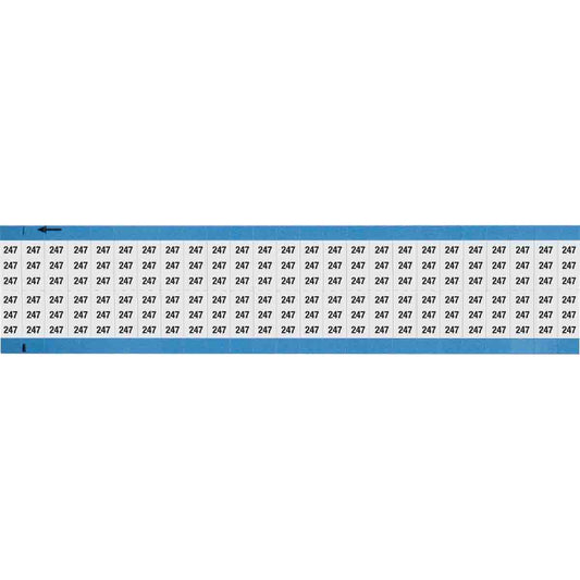 Wire Marker 0.75in H x 0.36in W, 247