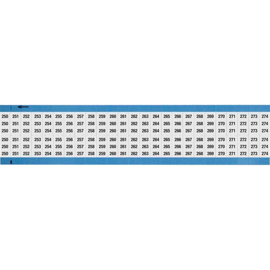 Wire Marker 0.75in H x 0.36in W, 250-274