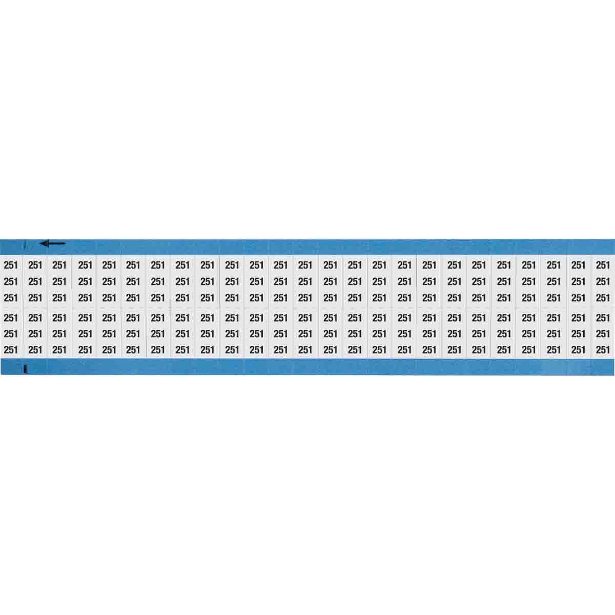 Wire Marker 0.75in H x 0.36in W, 251