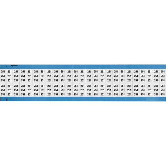 Wire Marker 0.75in H x 0.36in W, 251