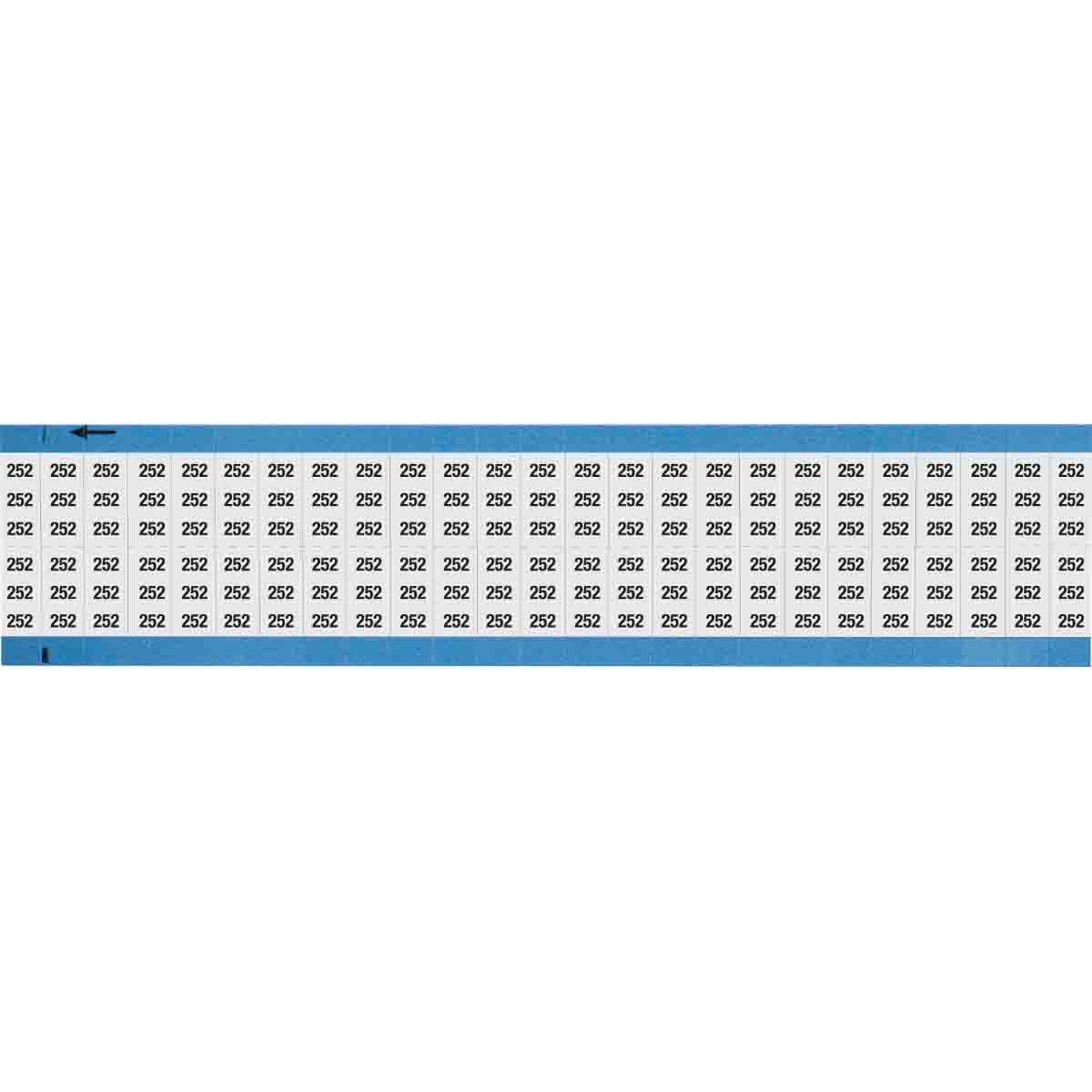 Wire Marker 0.75in H x 0.36in W, 252