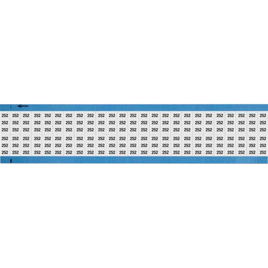 Wire Marker 0.75in H x 0.36in W, 252