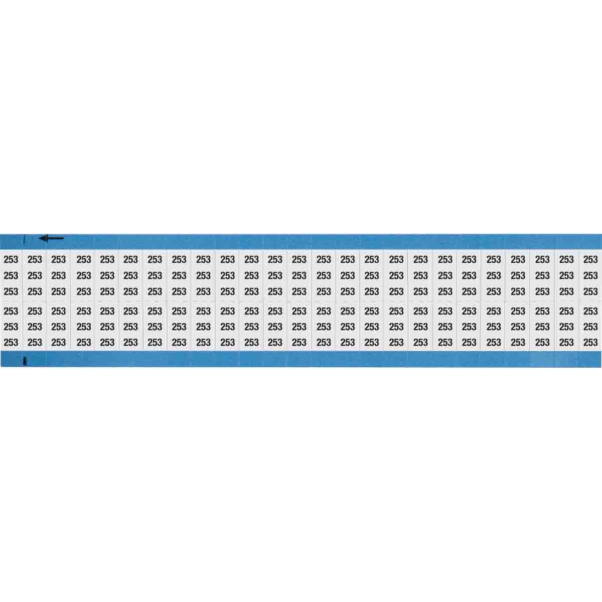 Wire Marker 0.75in H x 0.36in W, 253