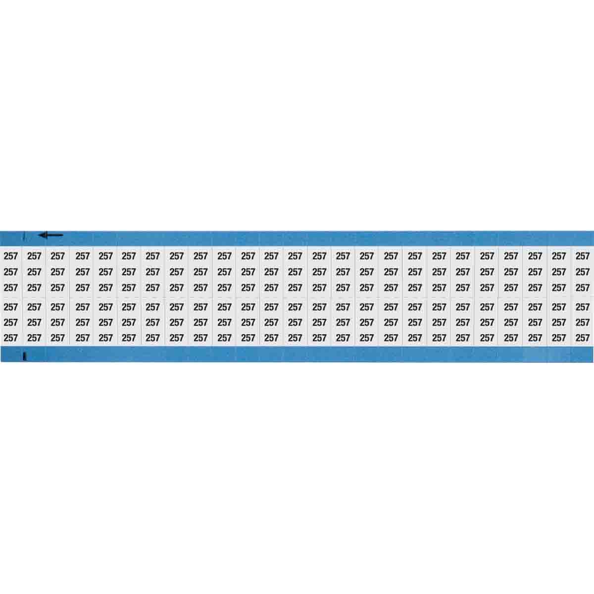 Wire Marker 0.75in H x 0.36in W, 257