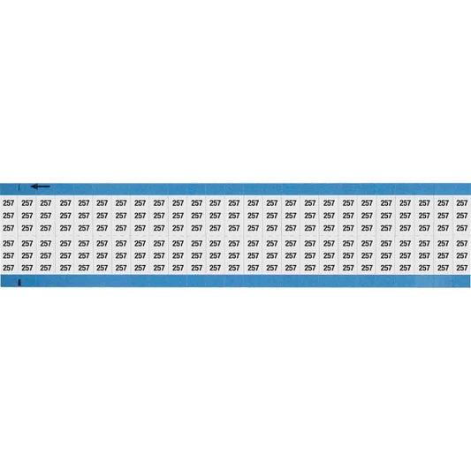 Wire Marker 0.75in H x 0.36in W, 257