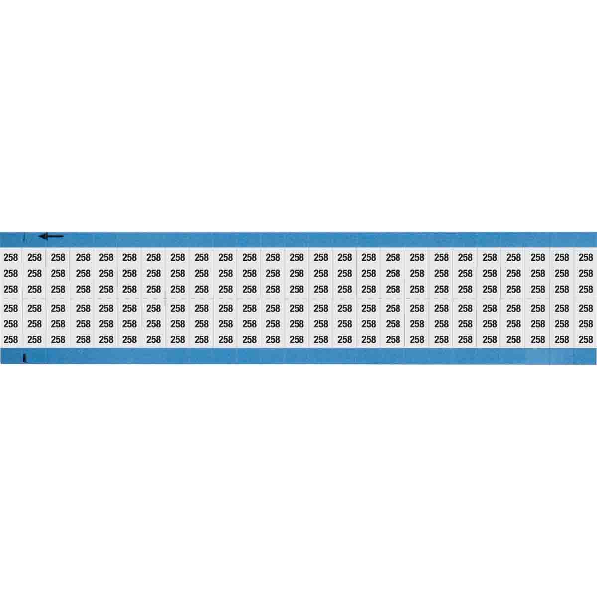 Wire Marker 0.75in H x 0.36in W, 258