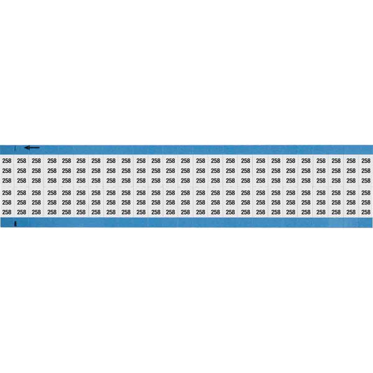 Wire Marker 0.75in H x 0.36in W, 258