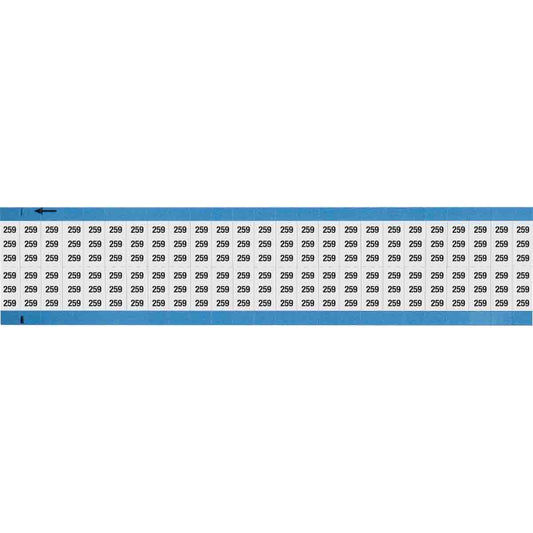 Wire Marker 0.75in H x 0.36in W, 259