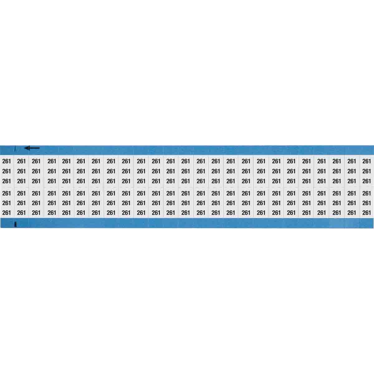 Wire Marker 0.75in H x 0.36in W, 261