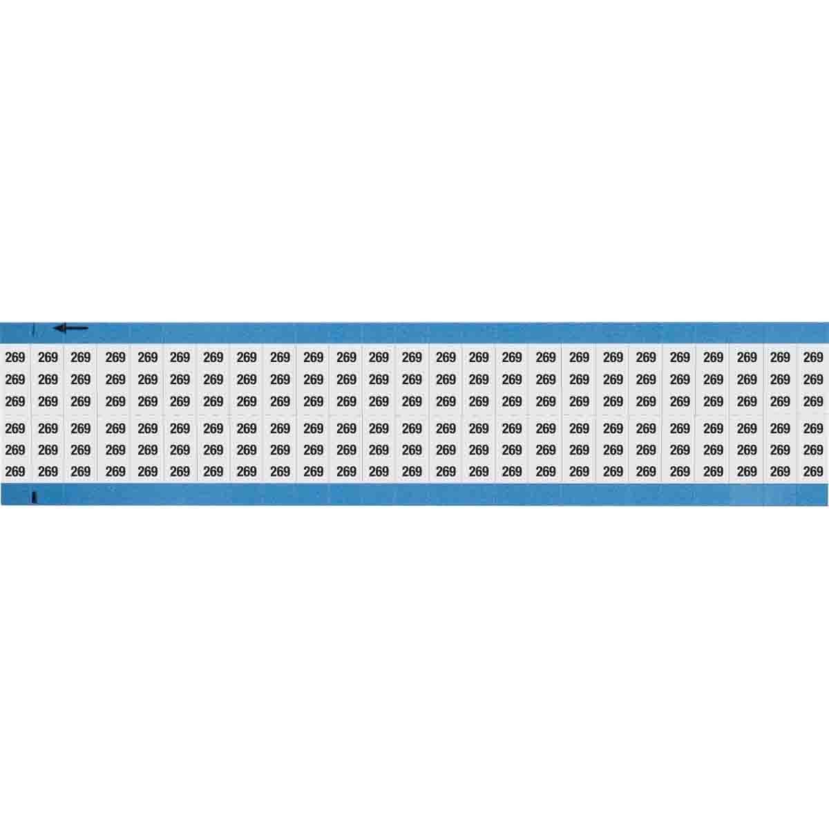 Wire Marker 0.75in H x 0.36in W, 269