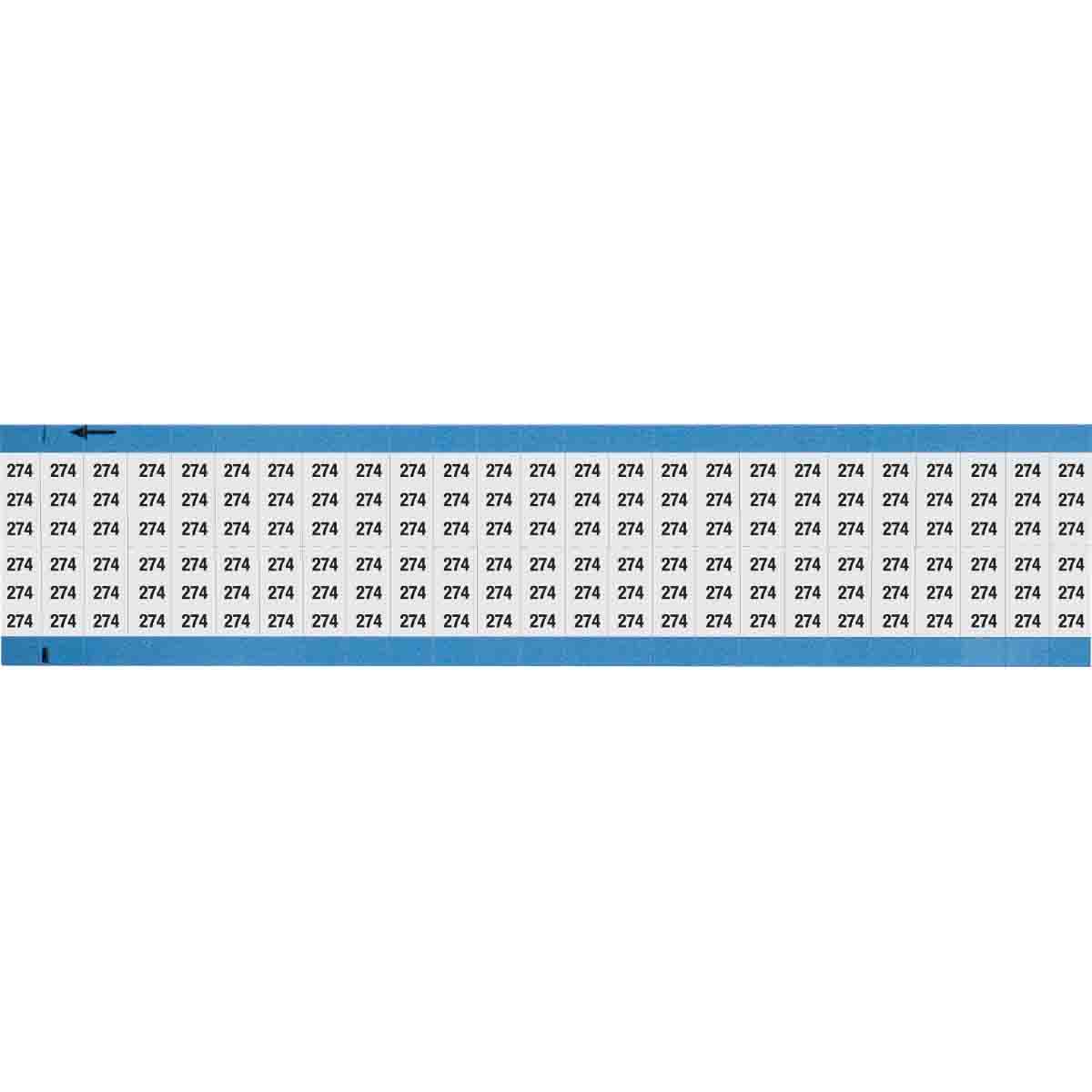 Wire Marker 0.75in H x 0.36in W, 274