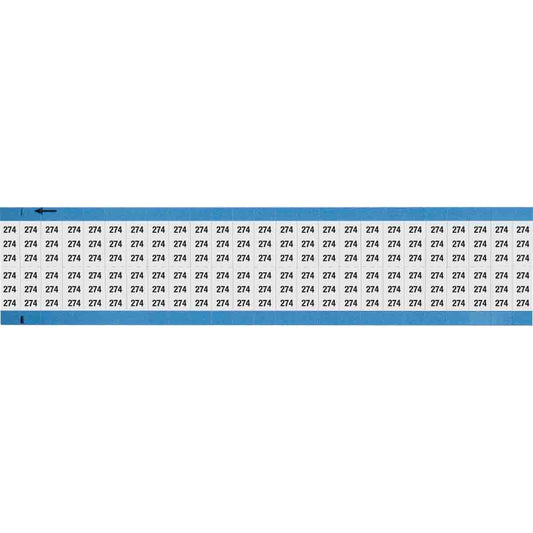 Wire Marker 0.75in H x 0.36in W, 274