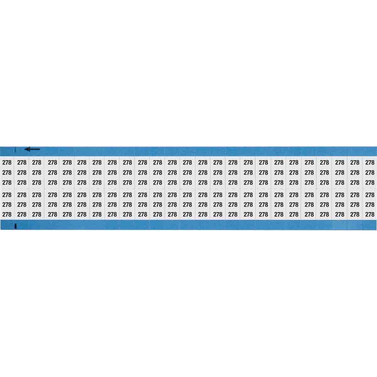 Wire Marker 0.75in H x 0.36in W, 278