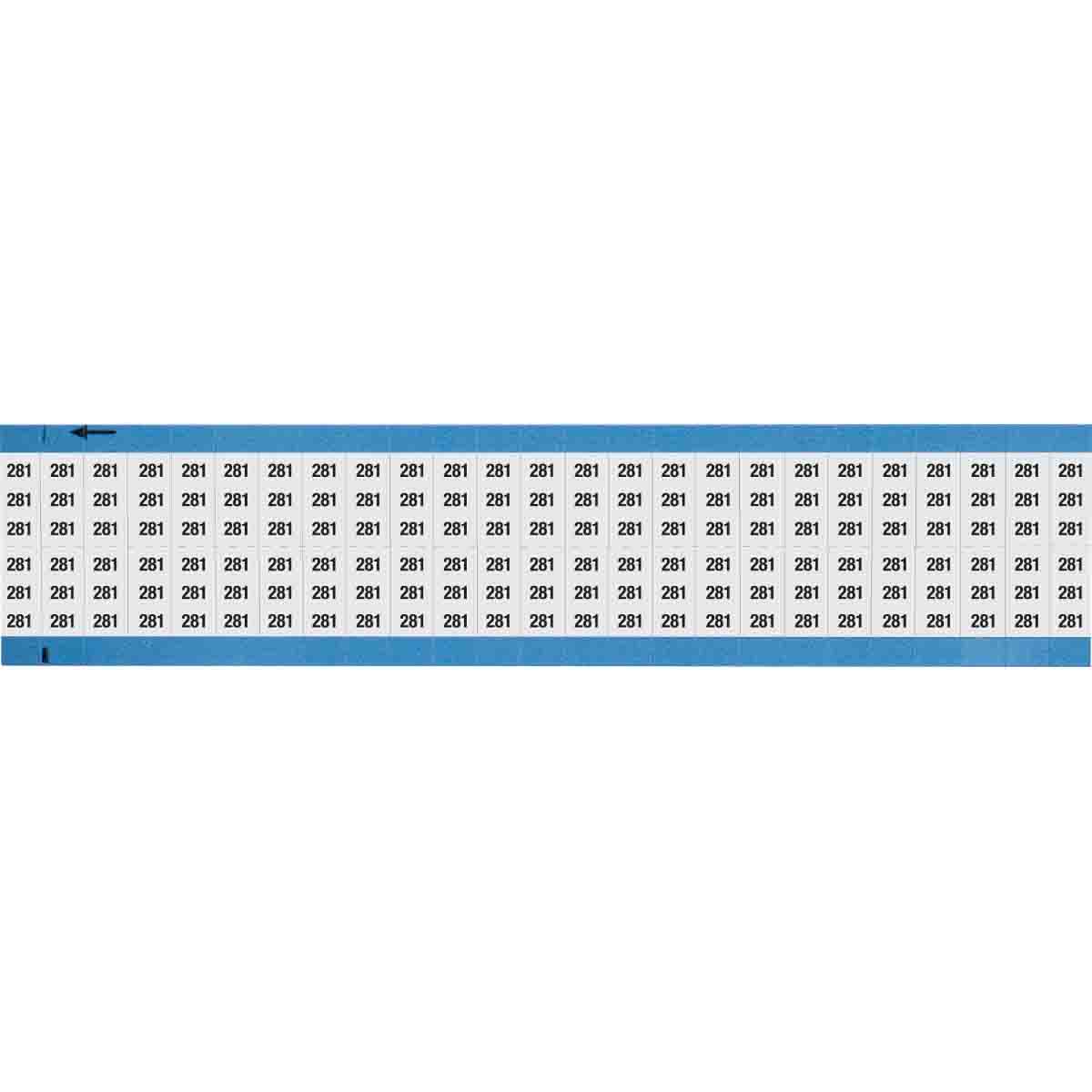 Wire Marker 0.75in H x 0.36in W, 281