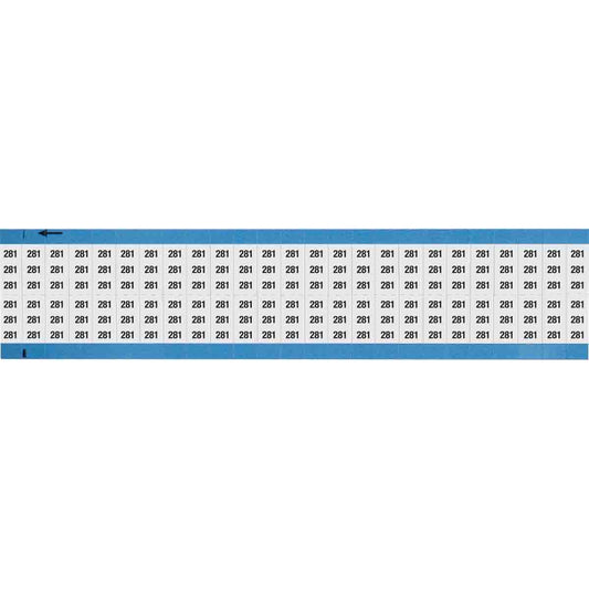 Wire Marker 0.75in H x 0.36in W, 281