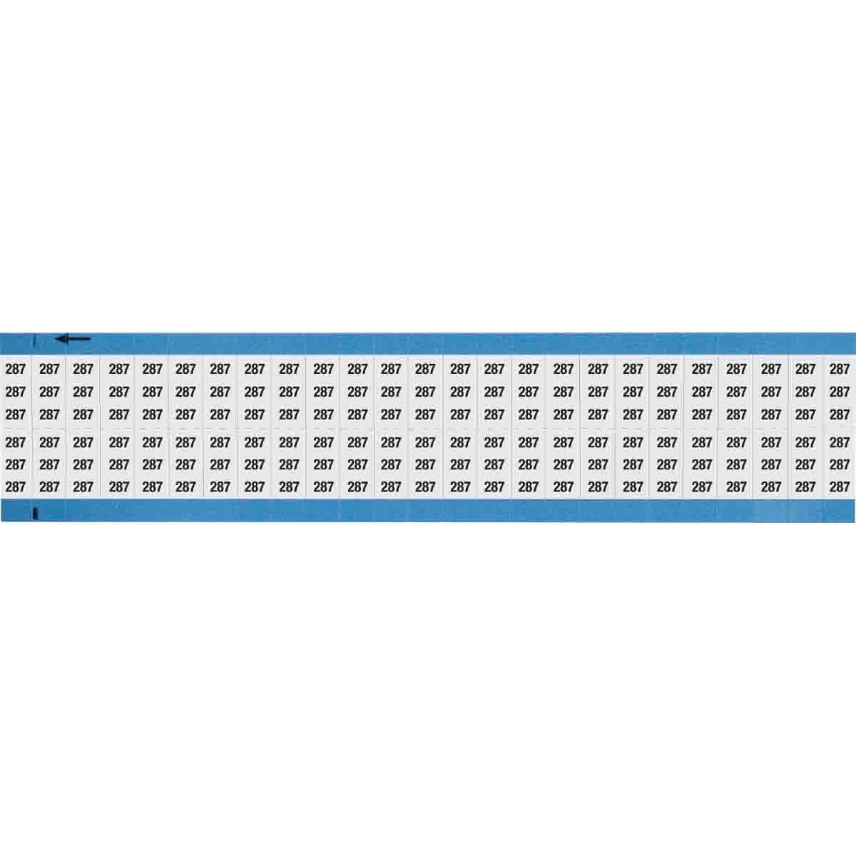 Wire Marker 0.75in H x 0.36in W, 287