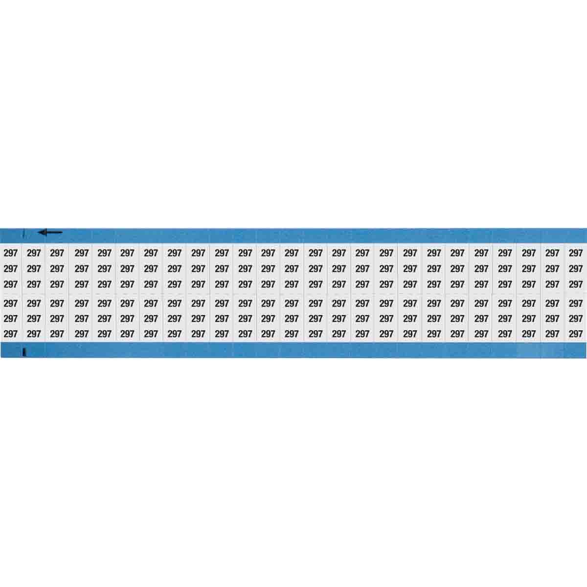 Wire Marker 0.75in H x 0.36in W, 297