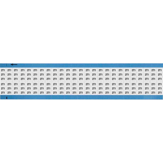 Wire Marker 0.75in H x 0.36in W, 2T1