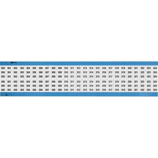 Wire Marker 0.75in H x 0.36in W, 300-324