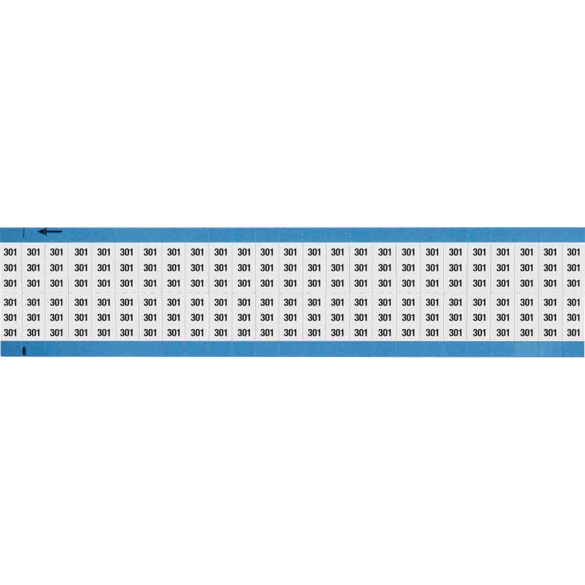 Wire Marker 0.75in H x 0.36in W, 301