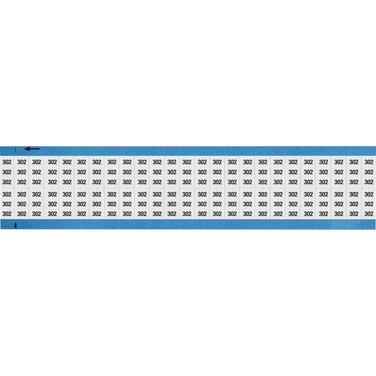 Wire Marker 0.75in H x 0.36in W, 302