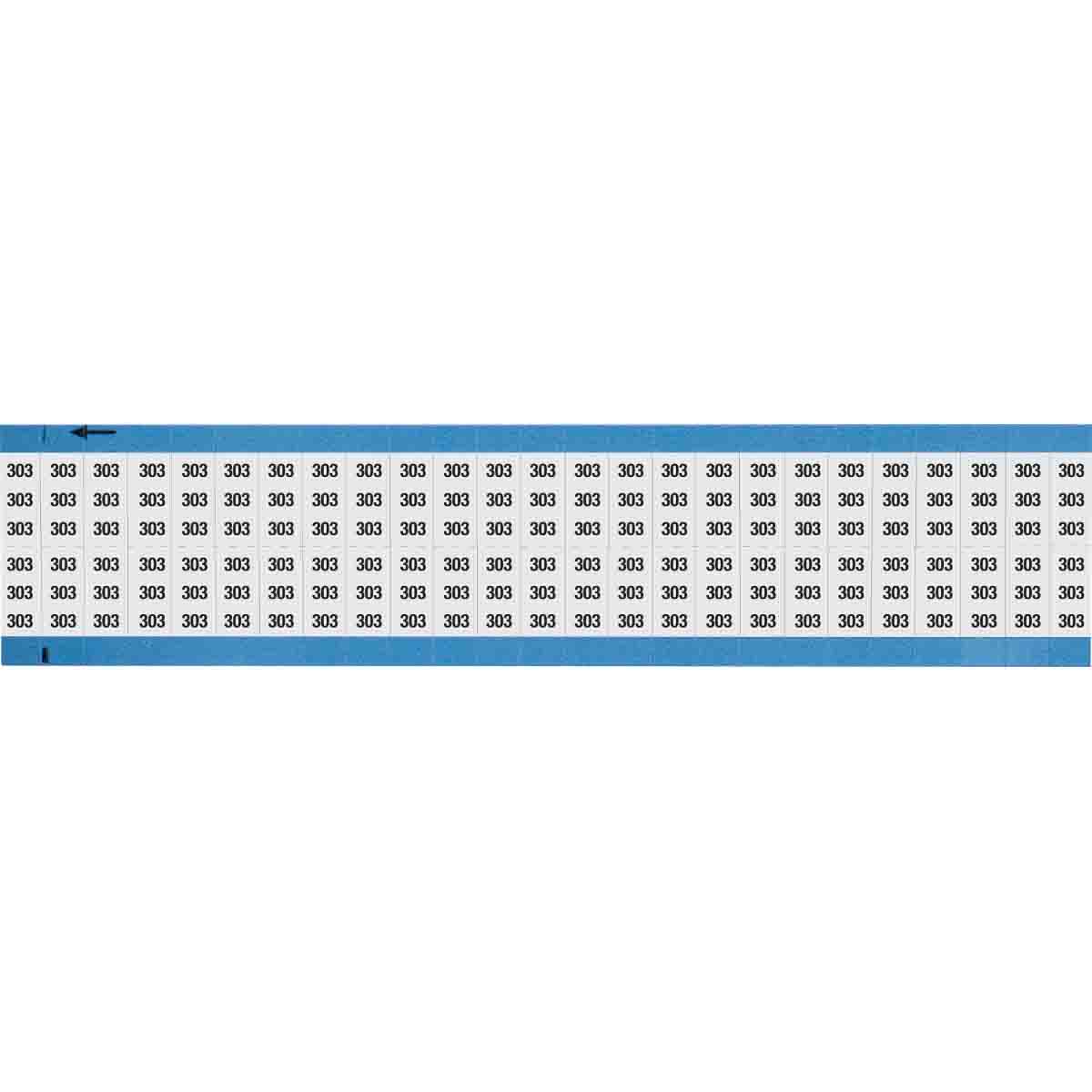 Wire Marker 0.75in H x 0.36in W, 303