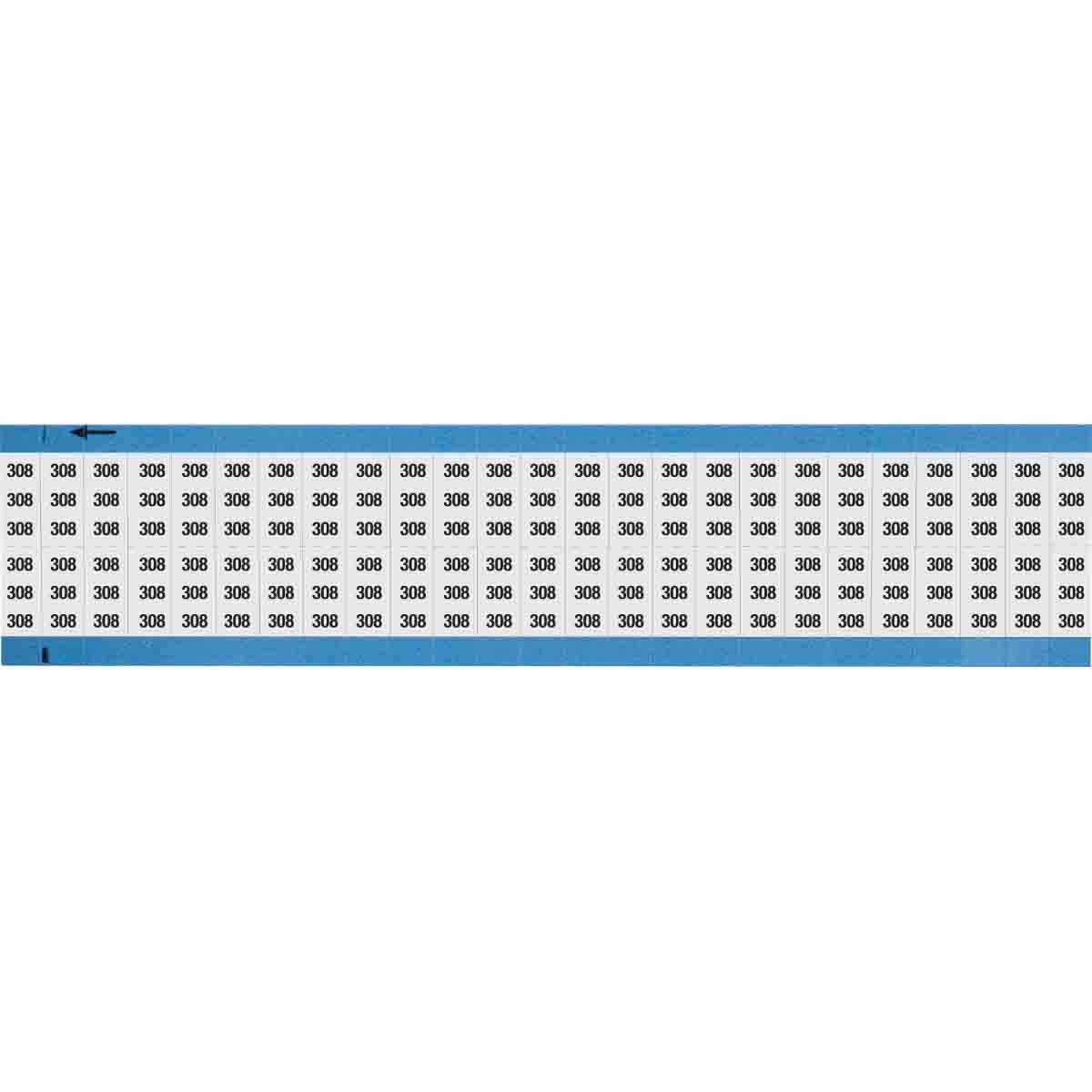 Wire Marker 0.75in H x 0.36in W, 308