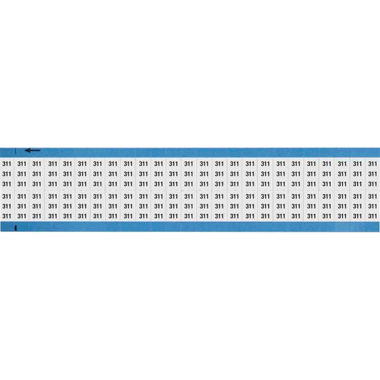 Wire Marker 0.75in H x 0.36in W, 311