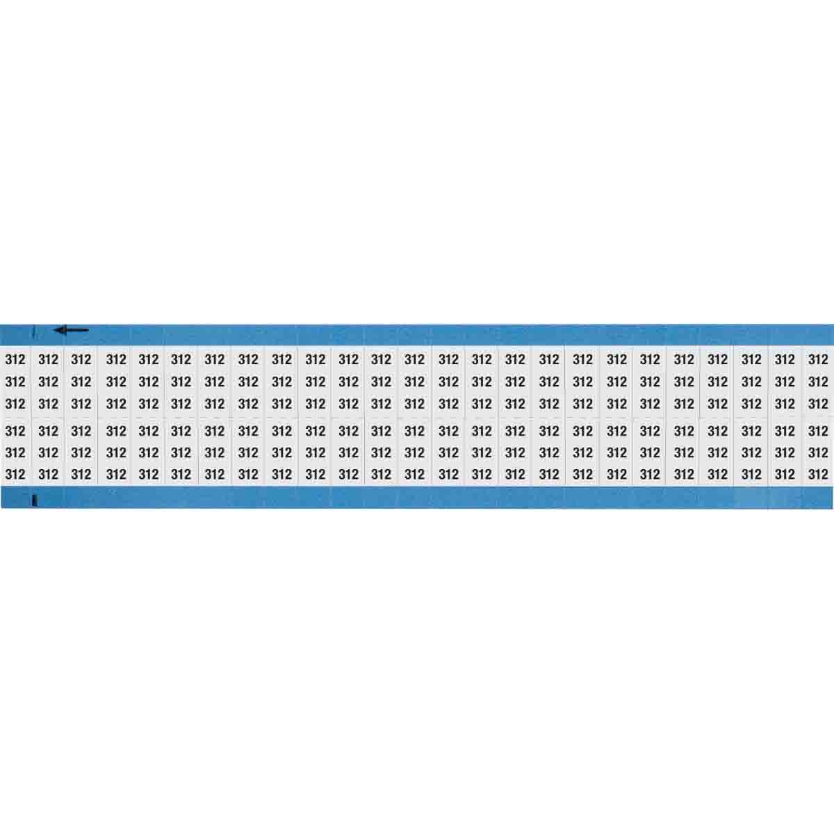 Wire Marker 0.75in H x 0.36in W, 312