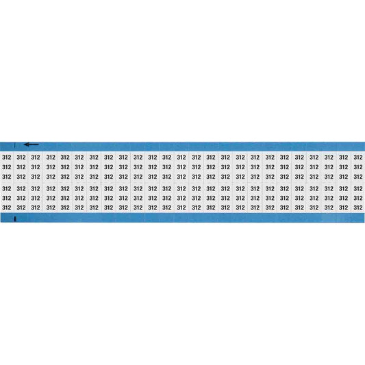 Wire Marker 0.75in H x 0.36in W, 312