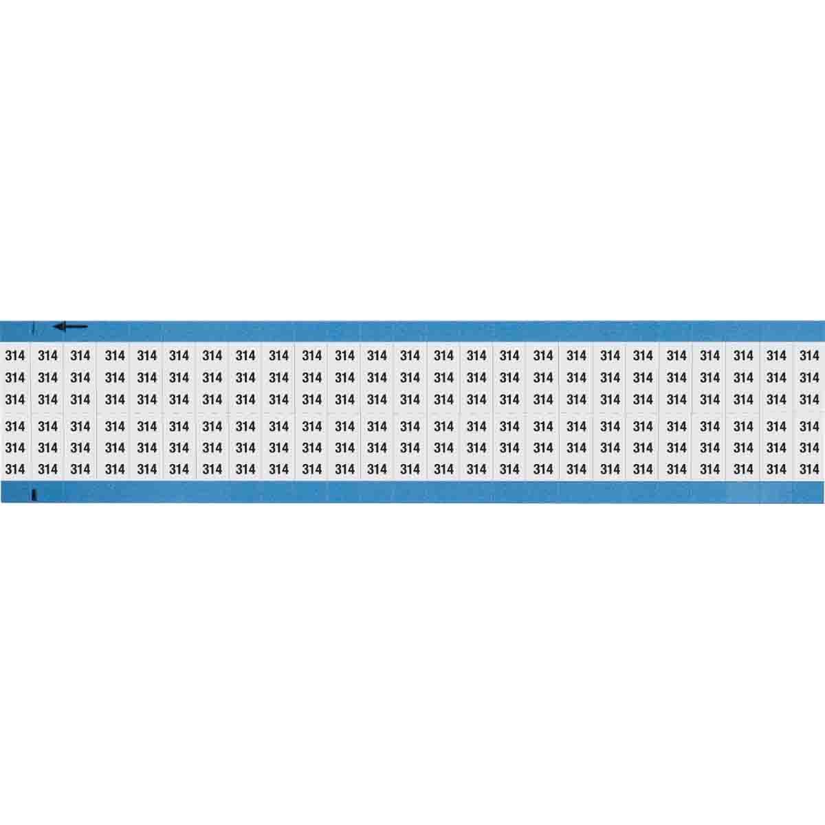 Wire Marker 0.75in H x 0.36in W, 314