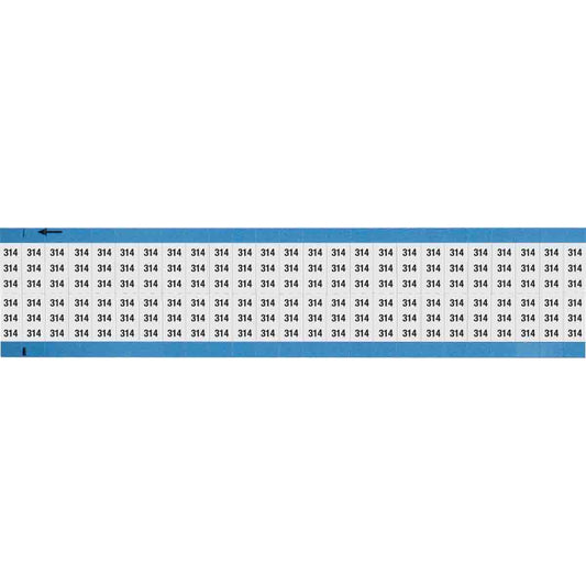 Wire Marker 0.75in H x 0.36in W, 314