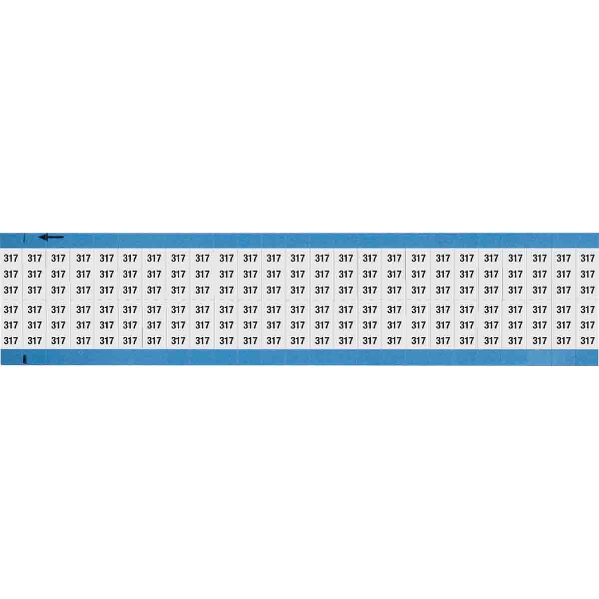 Wire Marker 0.75in H x 0.36in W, 317