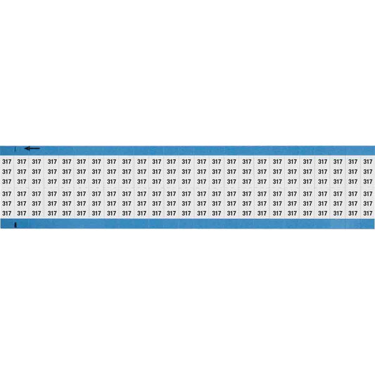 Wire Marker 0.75in H x 0.36in W, 317