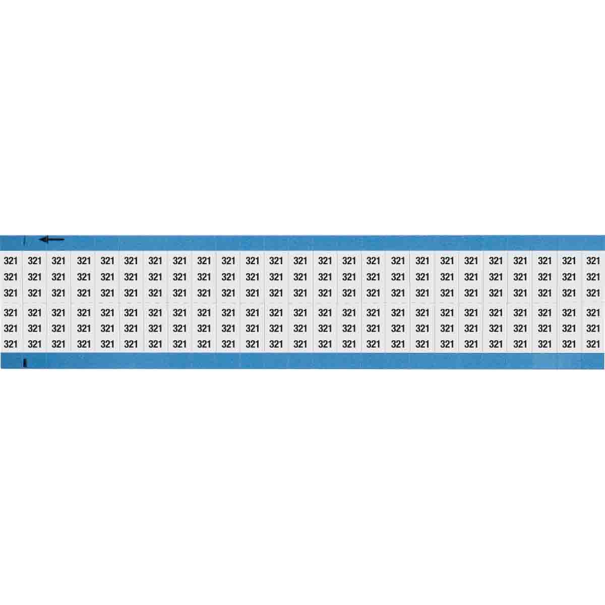 Wire Marker 0.75in H x 0.36in W, 321